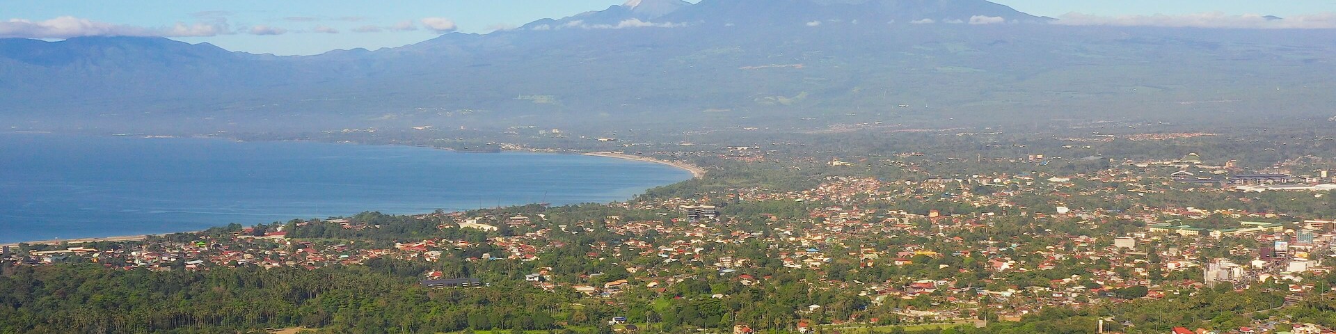 Residential area with dense development in Davao city. Davao del Sur, Philippines.