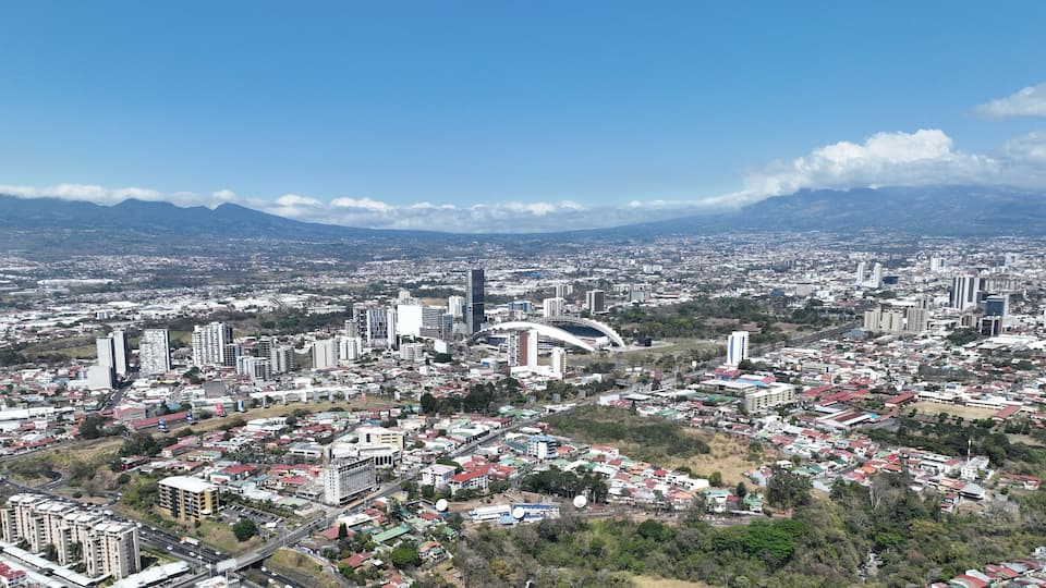 La Sabana Park, Costa Rica National Stadium (Estadio Nacional de Costa Rica) and Dowtown San Jose, Costa Rica