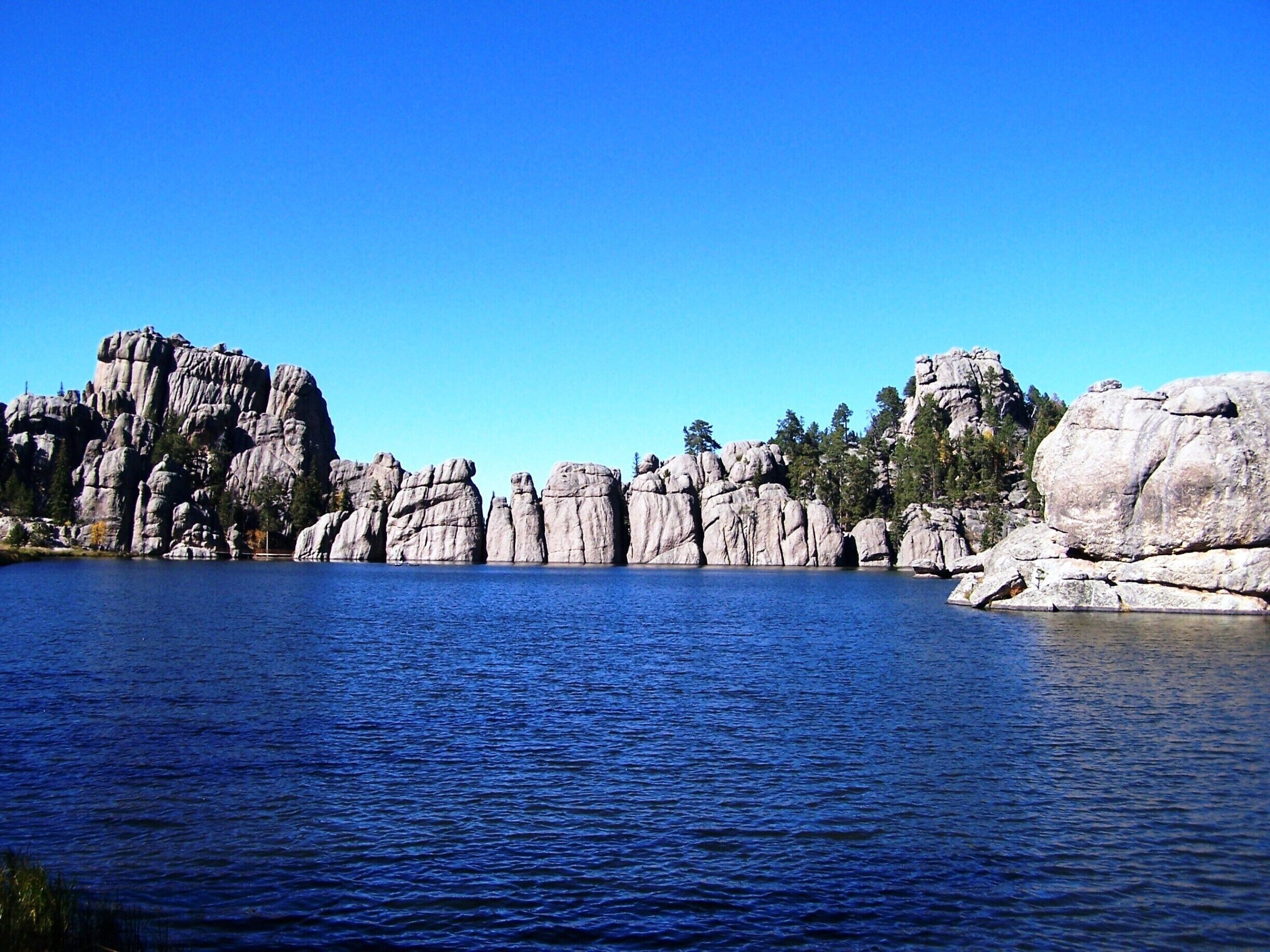 Sylvan Lake, known as the "crown jewel" of Custer State Park, is located in the Black Hills of South Dakota. Created in 1881 when Theodore Reder built a dam across Sunday Gulch, it offers picnic areas, rock climbing, small rental boats, swimming, and hiking trails. It is also popular as a starting point for excursions to Harney Peak and The Needles. A hotel was operated on the shore of the lake in the early 20th century.

The lake was featured in Disney's 2007 film National Treasure: Book of Secrets. The film made the lake appear to be located directly behind Mount Rushmore when in reality it is actually five miles southwest of Mount Rushmore.