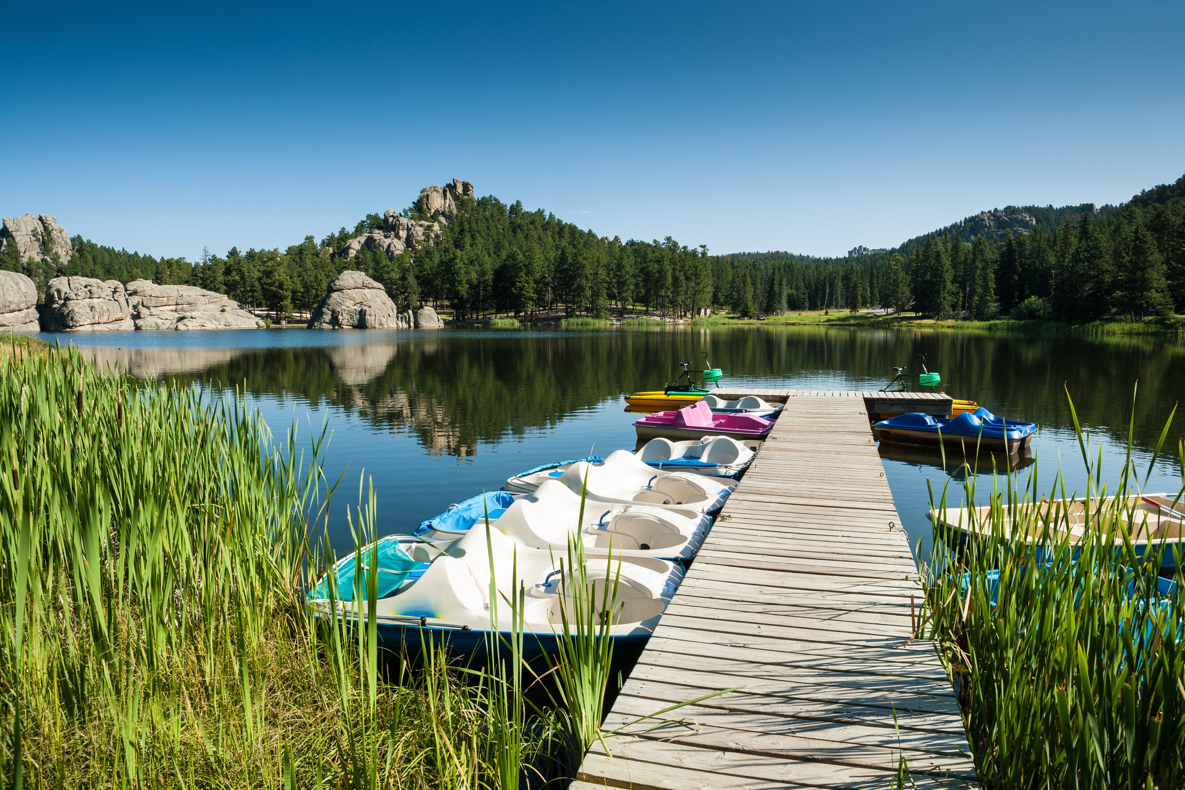 Sylvan Lake at SD Hwy 87 in Custer State Park, SD