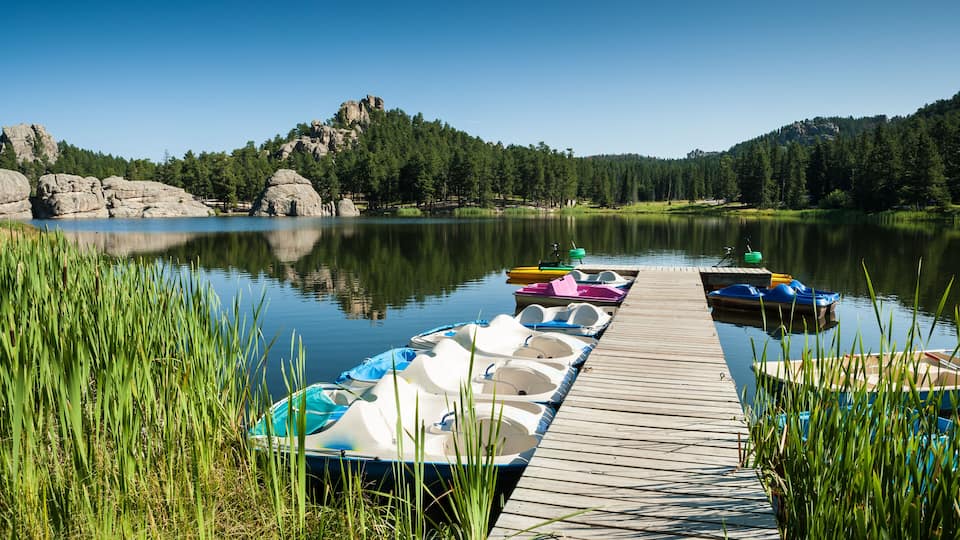 Sylvan Lake at SD Hwy 87 in Custer State Park, SD