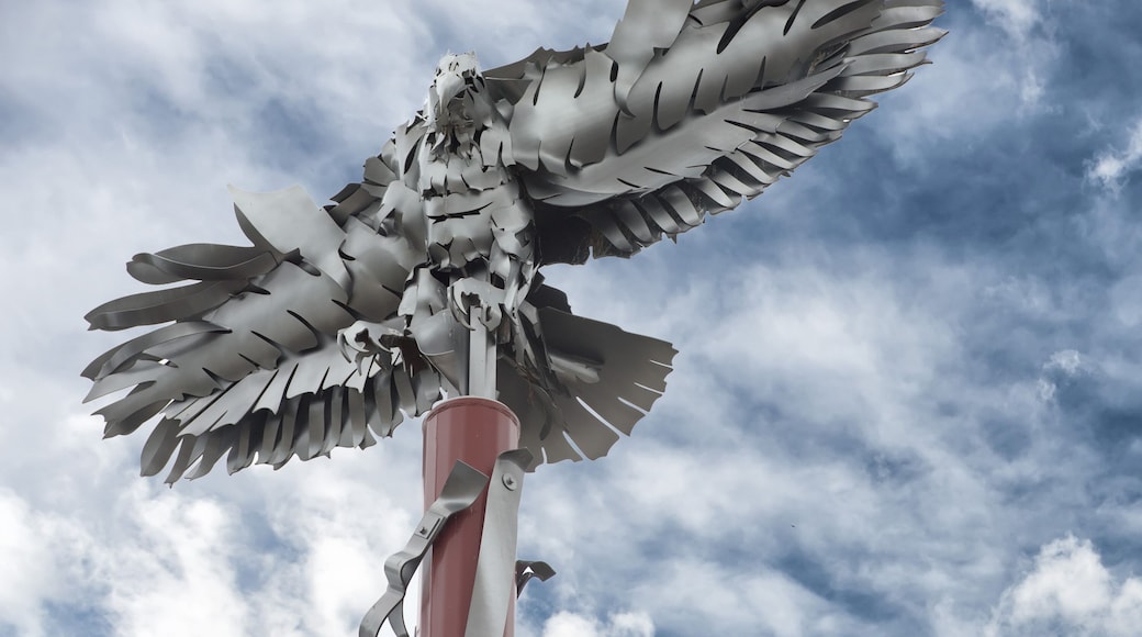 National Harbor iron eagle detail