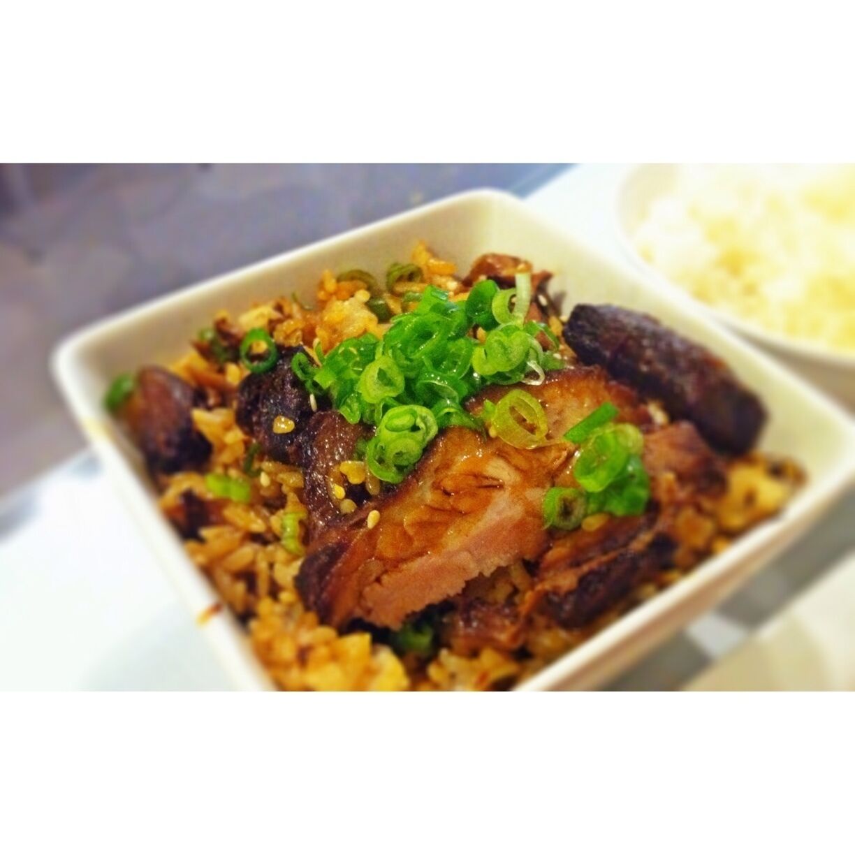 Chashu meshi is braised pork belly with rice. Berkshire pork from Canada is perfectly seasoned and cooked. It just melts in your mouth. Pork sauce is carefully mixed into the rice as well.