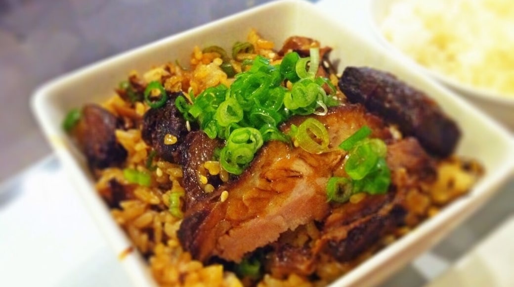 Chashu meshi is braised pork belly with rice. Berkshire pork from Canada is perfectly seasoned and cooked. It just melts in your mouth. Pork sauce is carefully mixed into the rice as well.