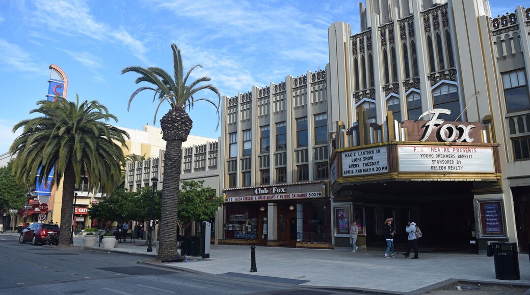 The historic Fox Theatre in Redwood City that opened in 1929 and was remodeled in 1950.
The Moorish feel and style on the inside and the Gothic feel on the outside clearly tells why this iconic place was inducted to the National Register of Historic Places.