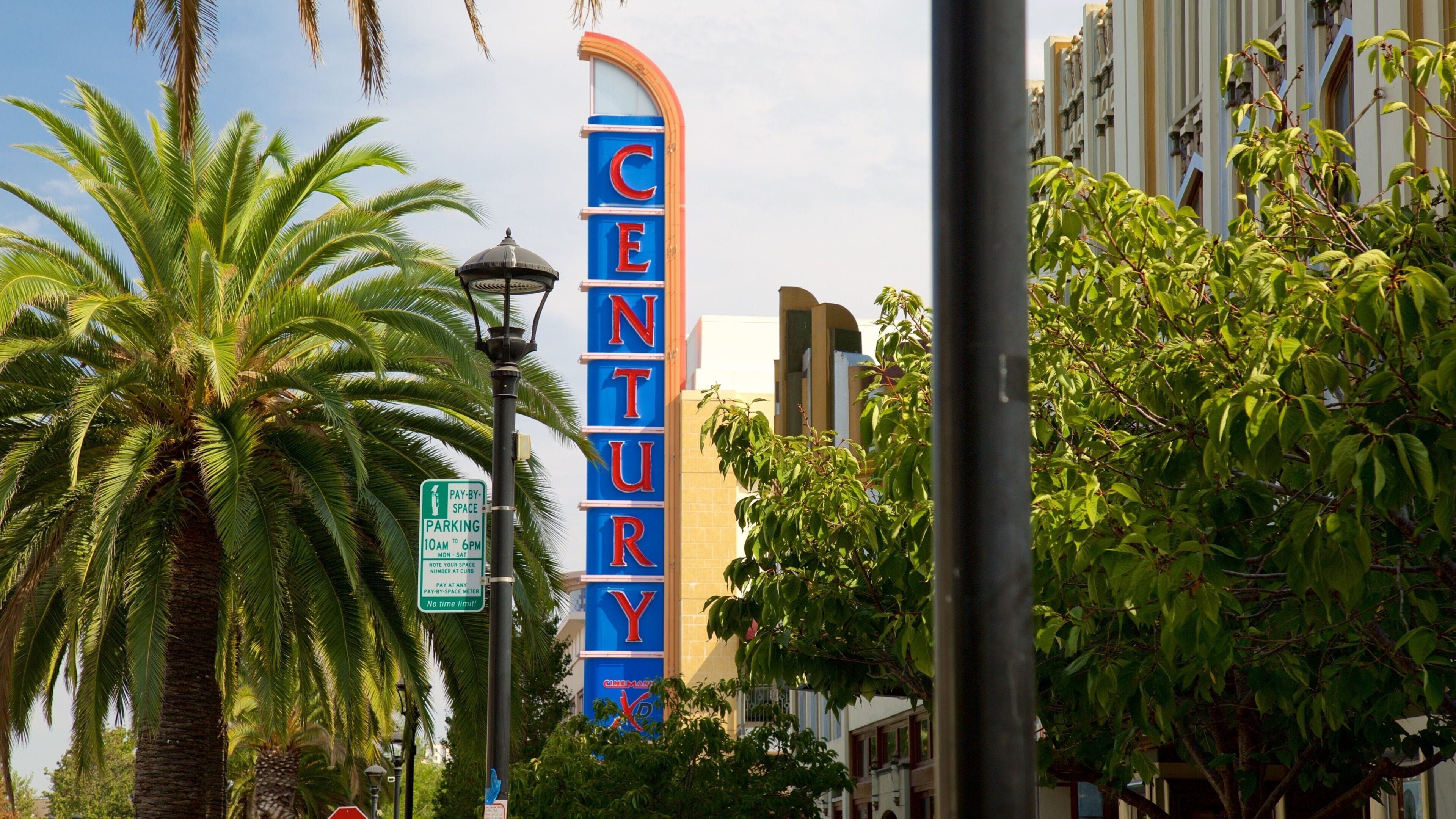 Redwood City which includes signage and a city