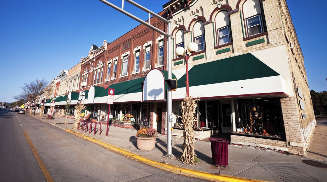 Downtown Reedsburg in Sauk County, Wisconsin.