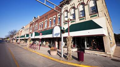 Downtown Reedsburg in Sauk County, Wisconsin.
