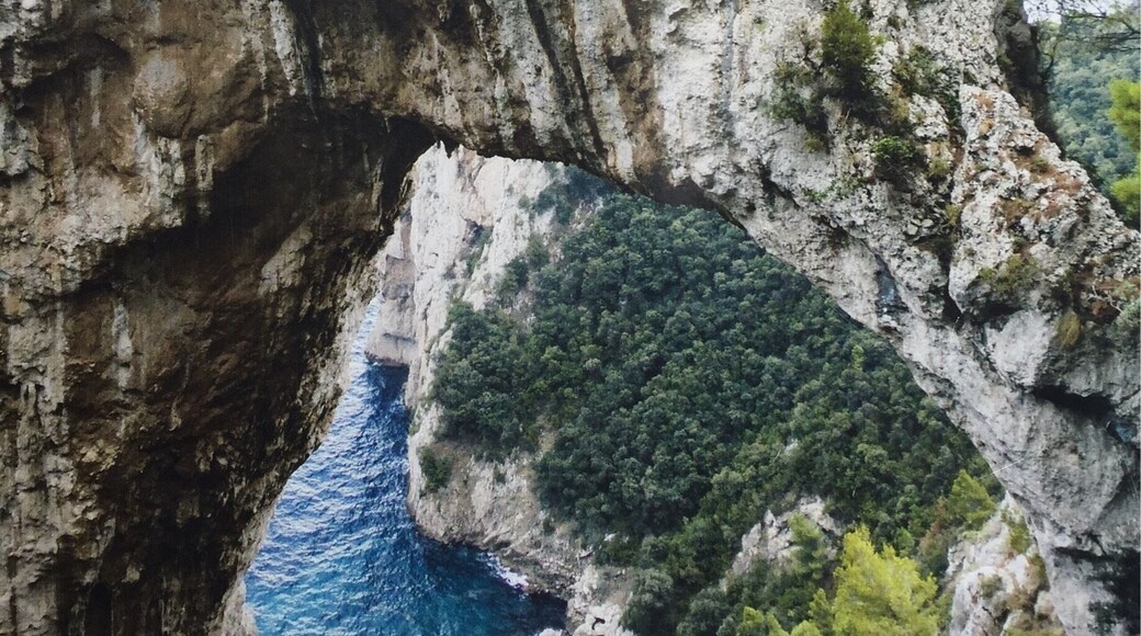 Natural arch in Capri, Italy