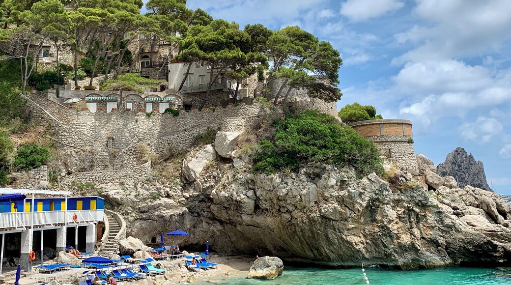 Cruising around Capri, Italy..