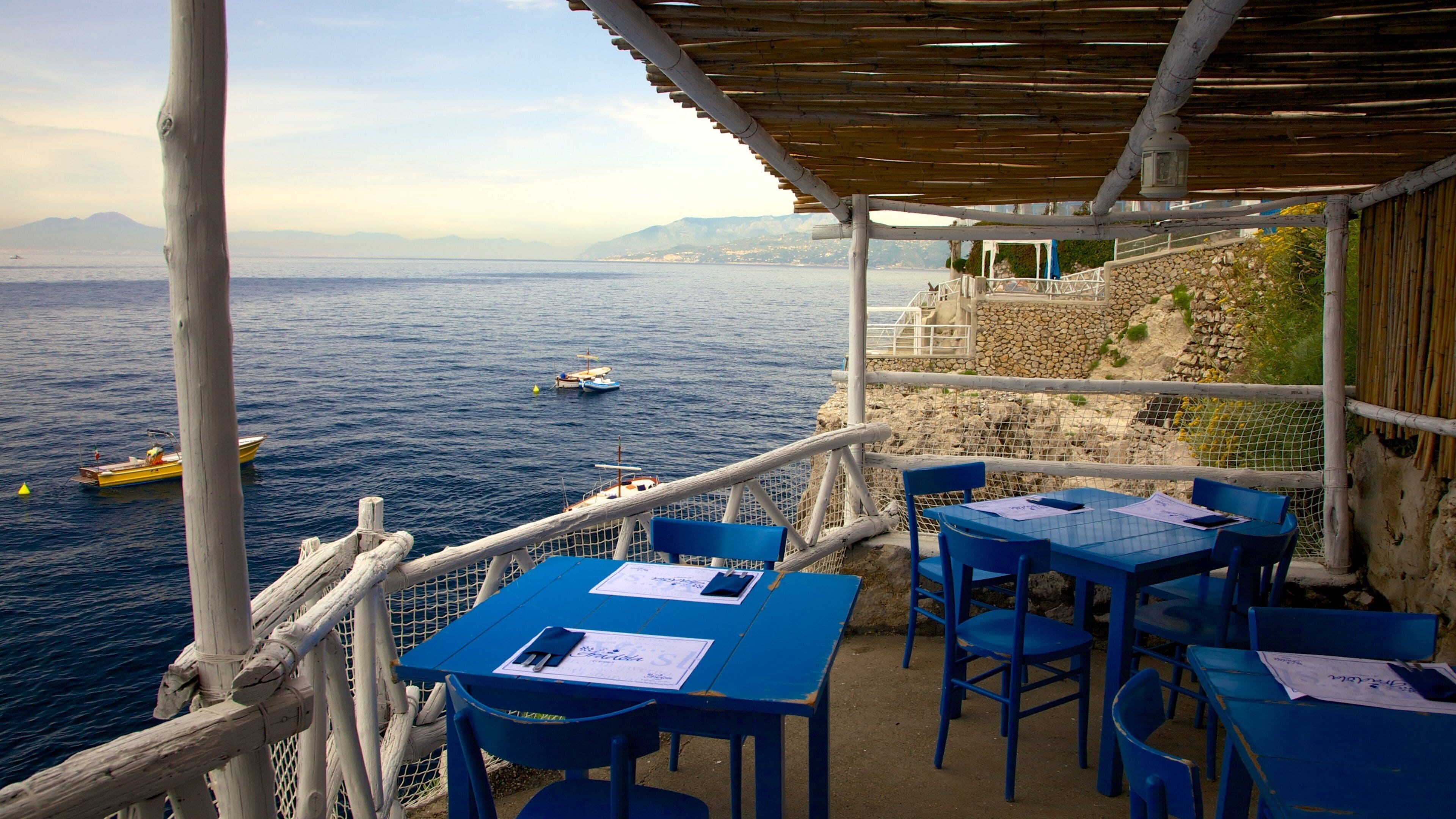 Capri featuring general coastal views, boating and outdoor eating