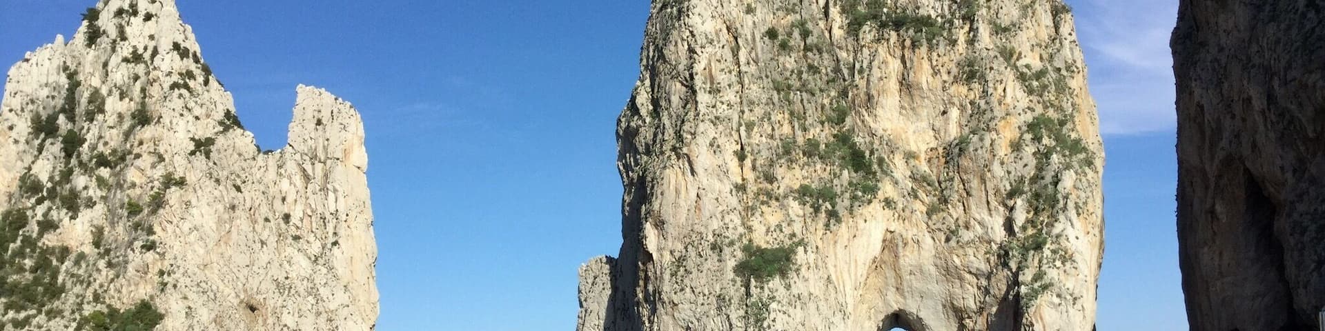 Capri's natural wonders accessed by boat from the Port of Capri.