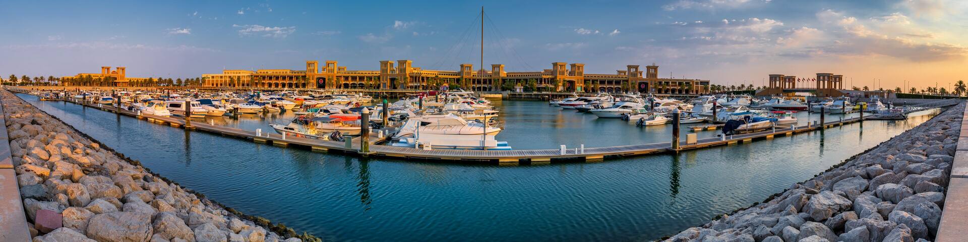 Beautiful shot of the Sharq Rise during the day