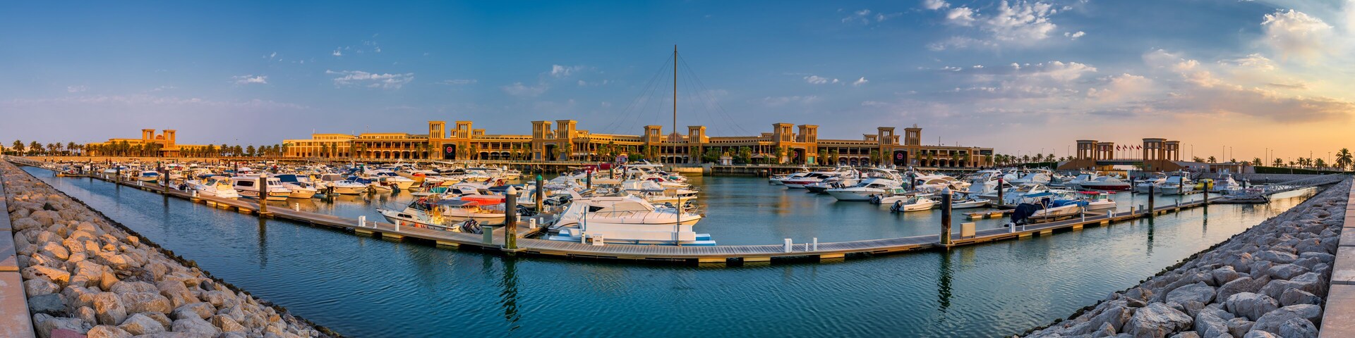Beautiful shot of the Sharq Rise during the day