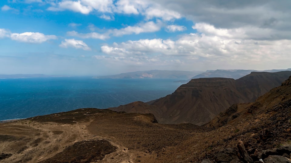 Gulf of Tadjoura and its Bay of Ghoubbet feed Lake Assal in Djibouti