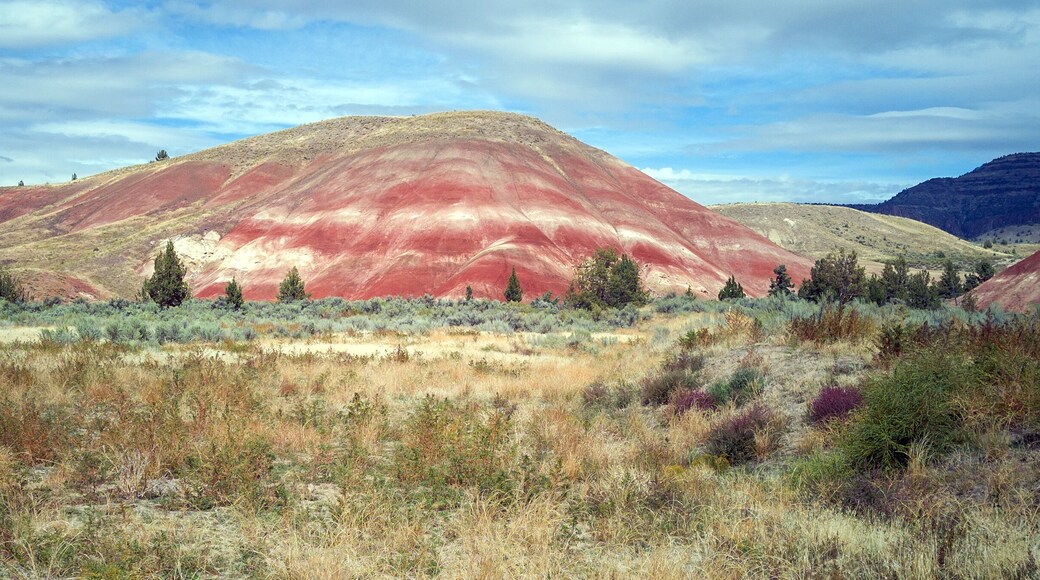 Panoramic stylish images of the Painted Hills Unit at the John Day Fossil Beds. Listed as one of the seven wonders of Oregon. Located outside the rustic town of Mitchell in Wheeler County.