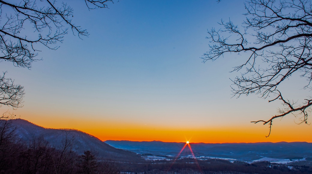 sunrise in the mountains