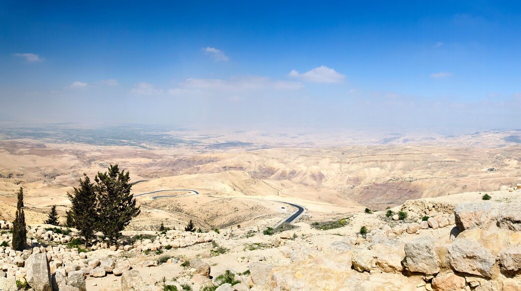 View from Mount Nebo, place of Moses grave, to the valley. Panor