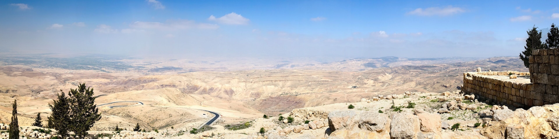 View from Mount Nebo, place of Moses grave, to the valley. Panor