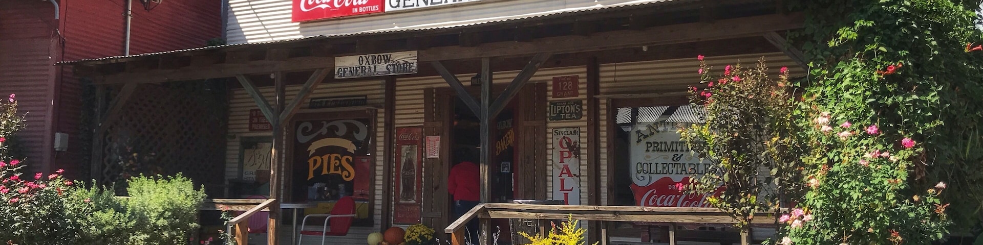 Nestled along the banks of Caddo Creek in Old Town Palestine, Oxbow Bakery is a slice of old-timey heaven that serves a wickedly sinful slice of pie. Well worth the 350 mile motorcycle ride!