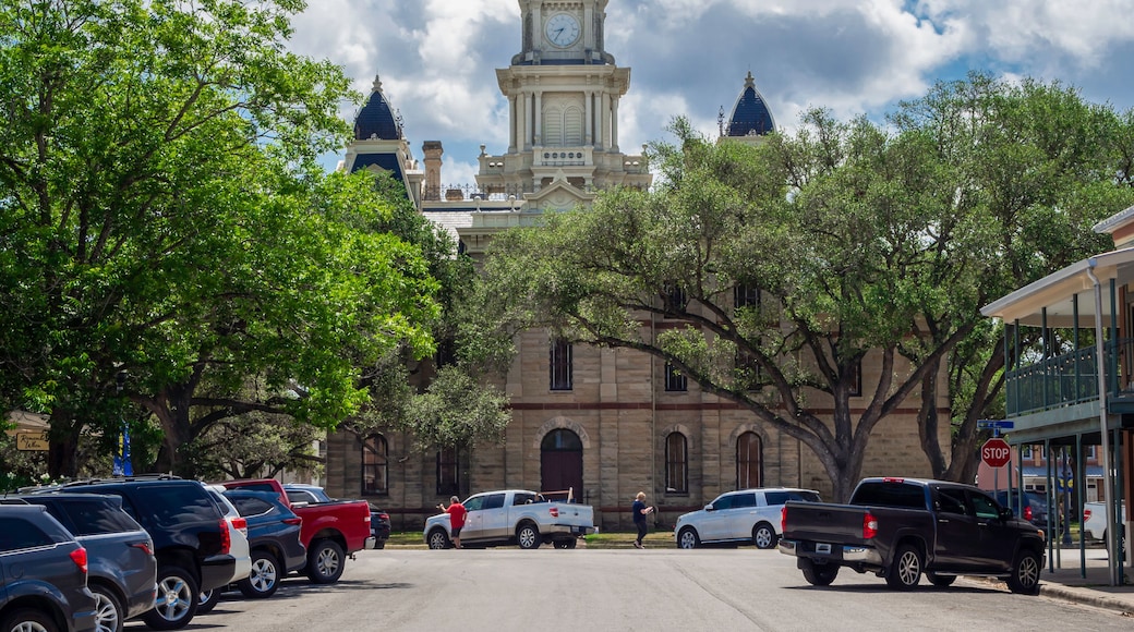 Downtown square small Texas city