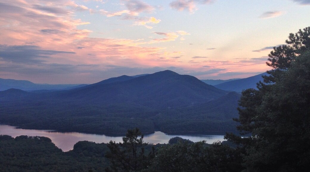 Beautiful view of Carvins Cove and the mountains surrounding. 😍