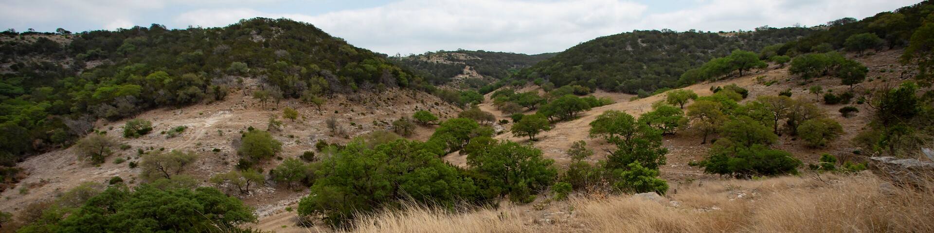 Valley in a rugged region of Texas Hill Country