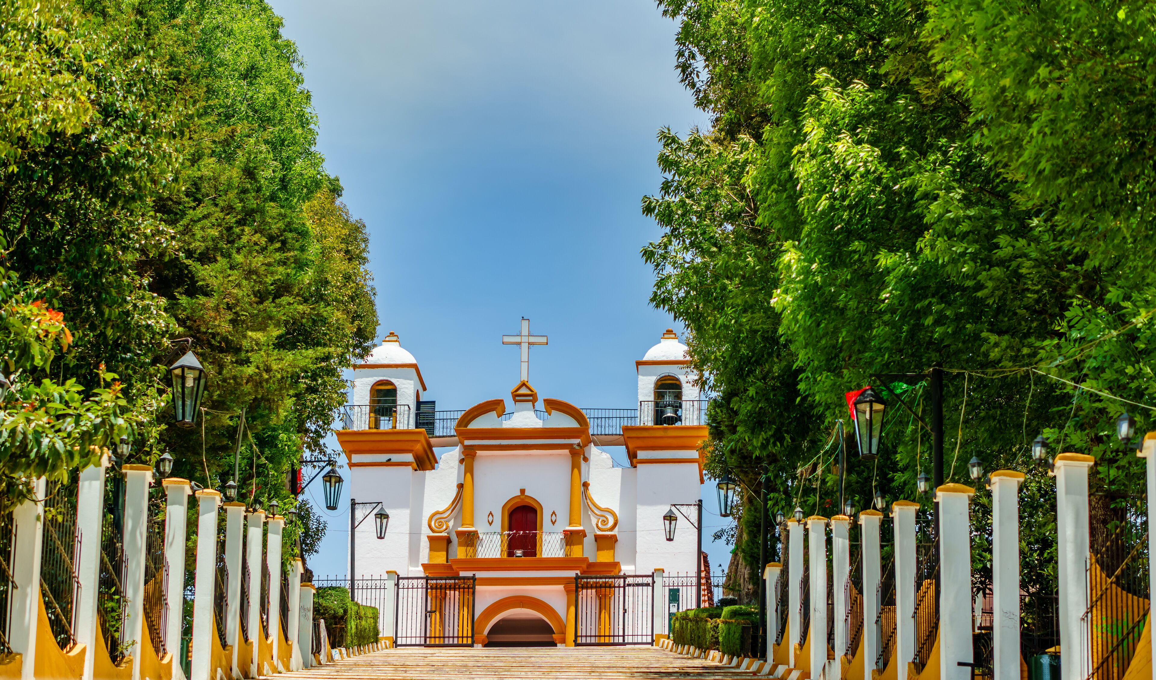 View of colonial Guadalupe Church in San Cristobal de las Casas - Mexiko