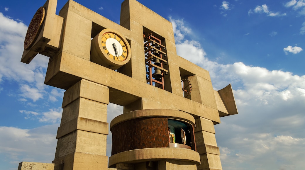 Cross and Clock Tower