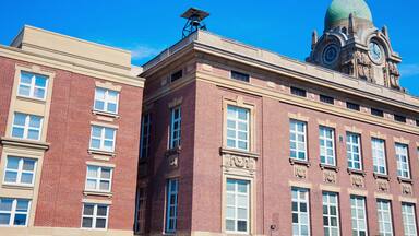 Old courthouse in the center of Painesville, Ohio.