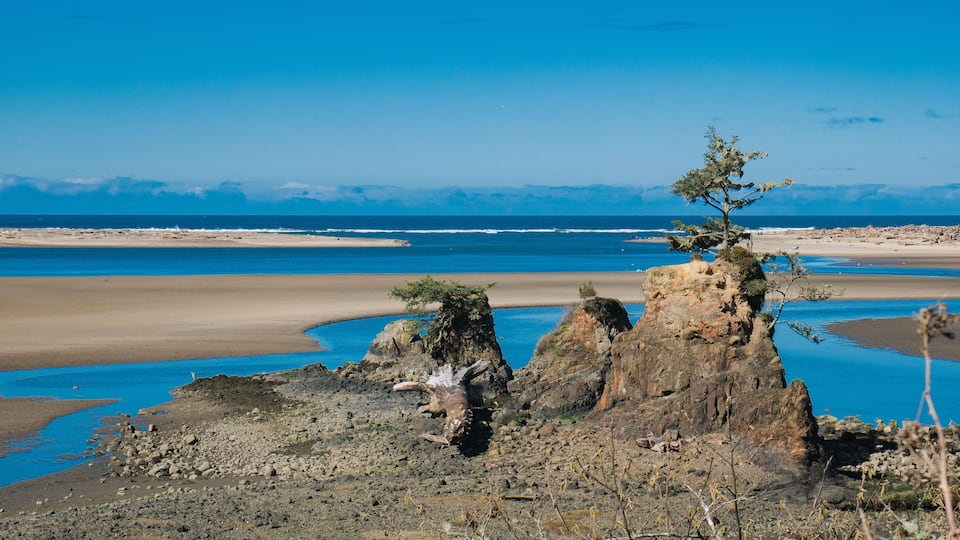 Siletz Bay near Lincoln City, Oregon