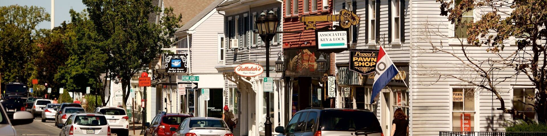 Plymouth featuring street scenes