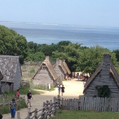 I must admit to being very skeptical about visiting the mock 1627 village of "Plimouth" with its population of Pilgrim actors, but I was actually pleasantly surprised with how well done it all was. All the "artifacts" are hand-made as they would have been, with some authentic 17th century antiques that they would have brought with them thrown in. Nicely done!