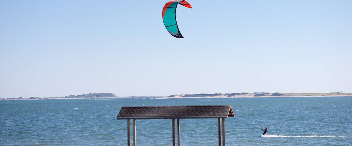 Plymouth which includes kite surfing