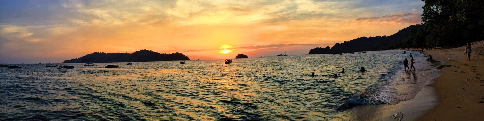 Sunset by teluk bogak pangkor island malaysia