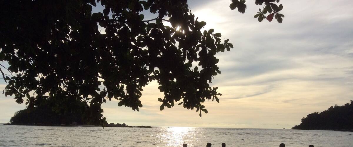 Beautiful sunsets, clear waters.