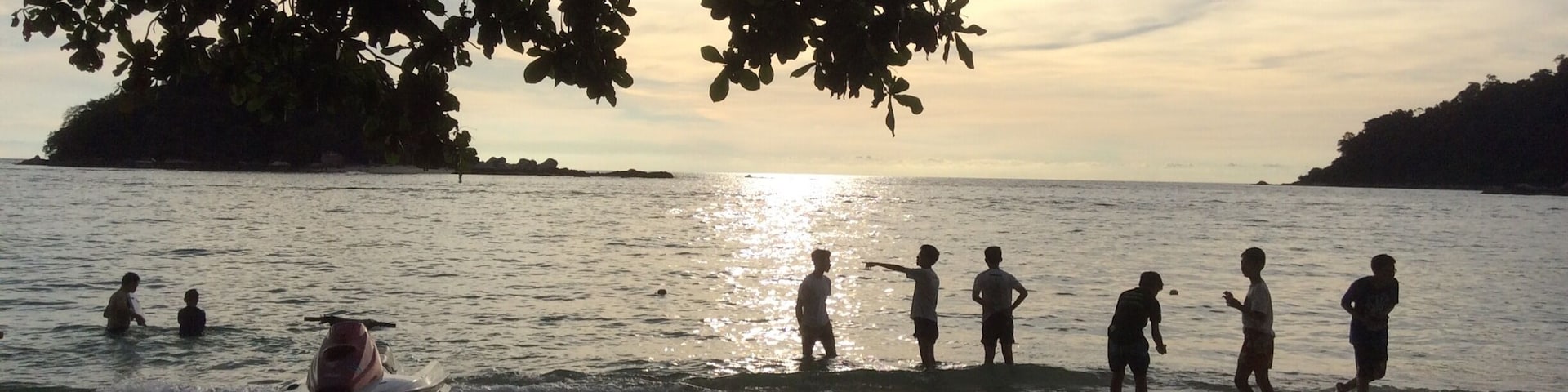 Beautiful sunsets, clear waters.