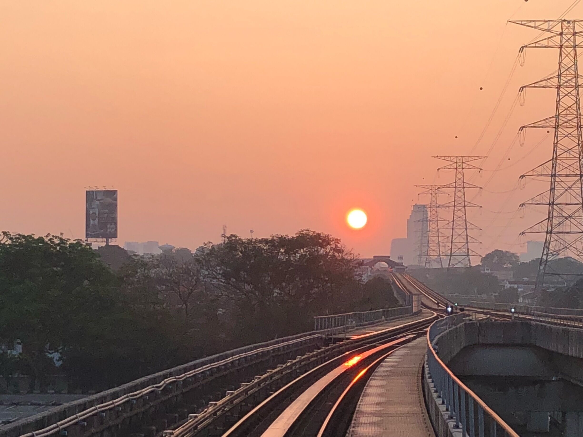 Pretty pink sunrise on the way to Kuala Lumpur #UrbanJungle