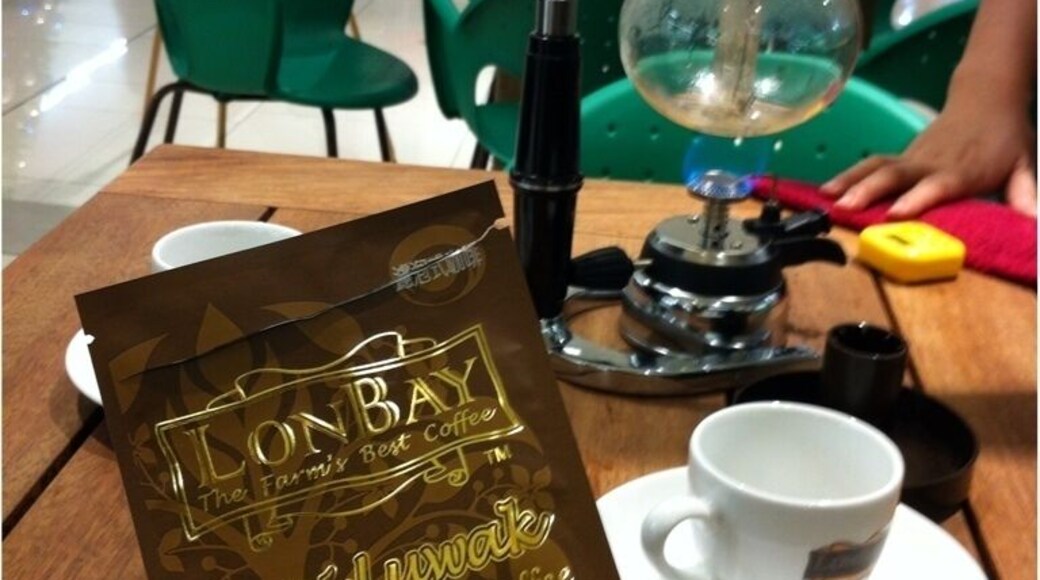You can stop by at LonBay Coffee in this mall for a cup of world's most expensive coffee #kopiluwak