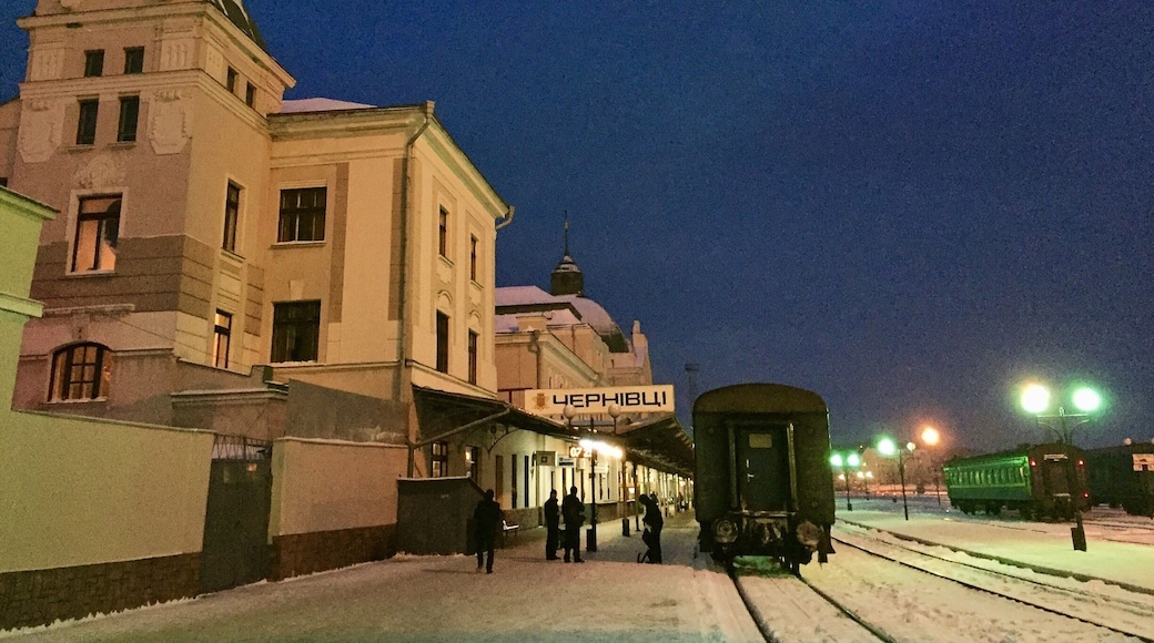 When you arrive before dawn in a frozen city.