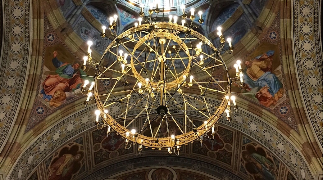 You can visit this unesco designated sight on a group tour. The main building was originally the private residence of the dalmatians in the duchy of Bukovina. Since it was a palace, of course they had their own church.