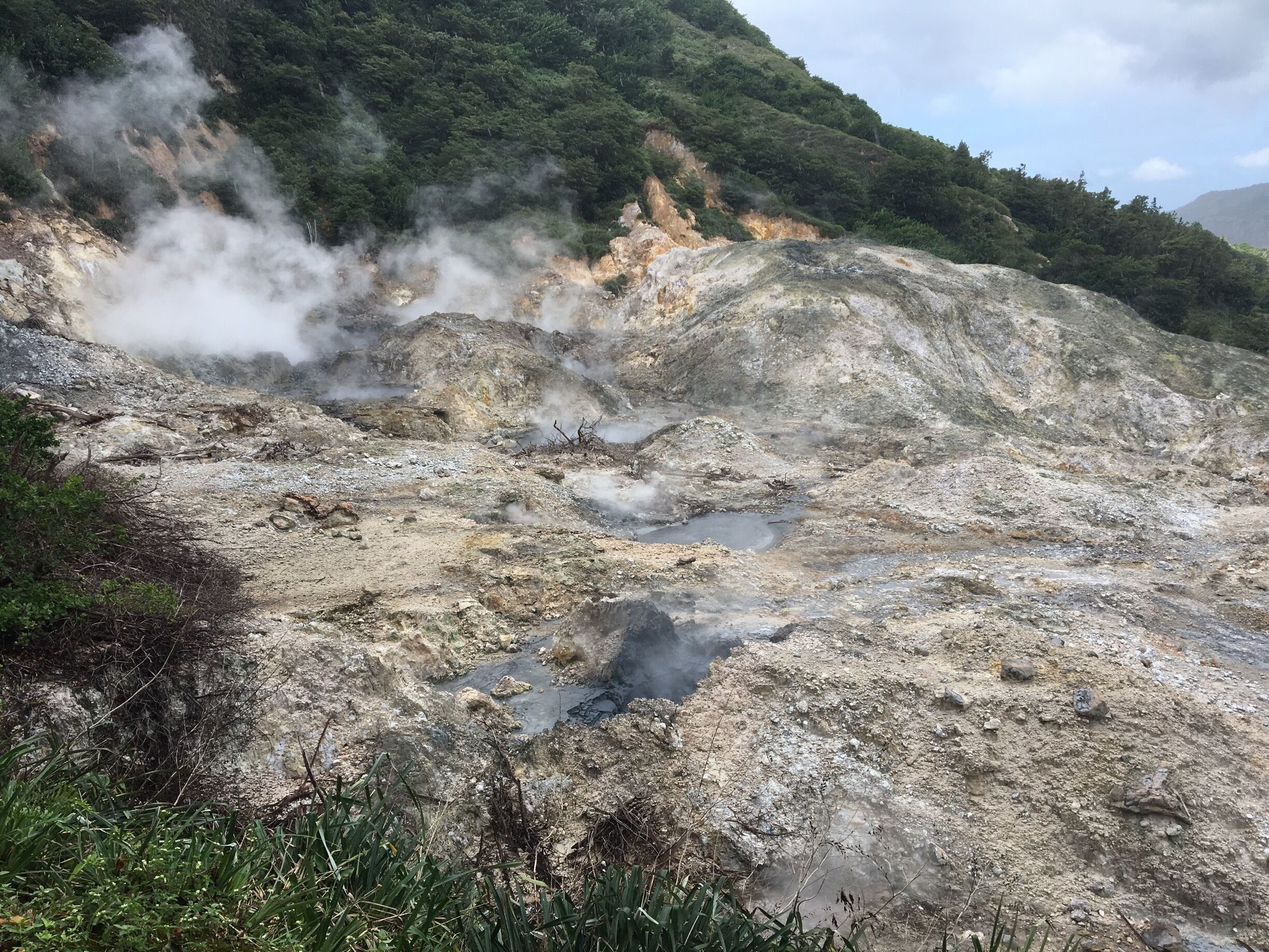 Saint Lucia's drive-in volcano. 