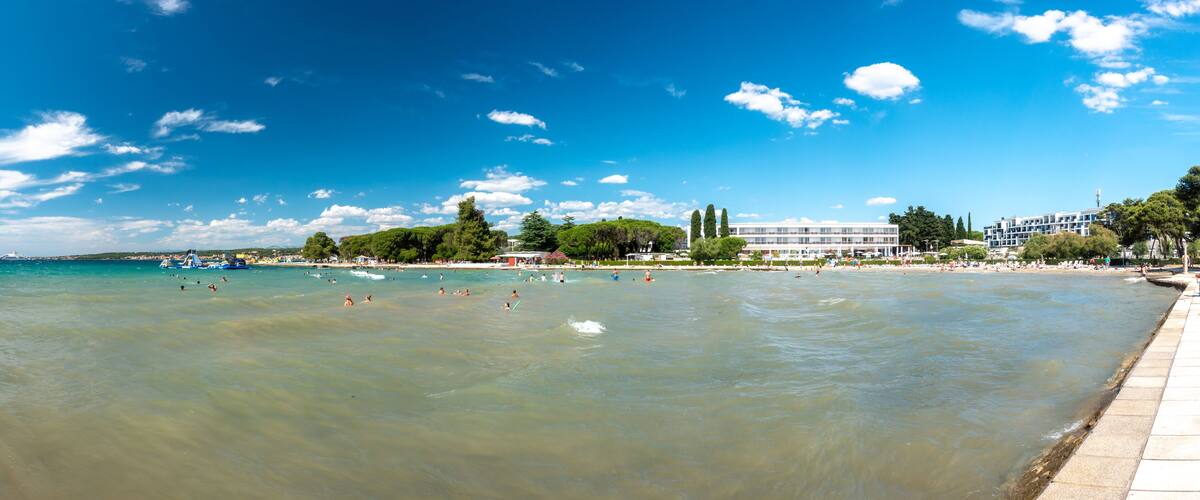 Luxury sand beach in Borik, Zadar Croatia