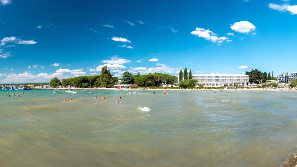 Luxury sand beach in Borik, Zadar Croatia