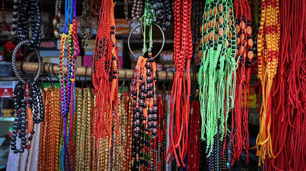 Strings of beads, Kamakhya Temple, Guwahati, Assam, India, Asia