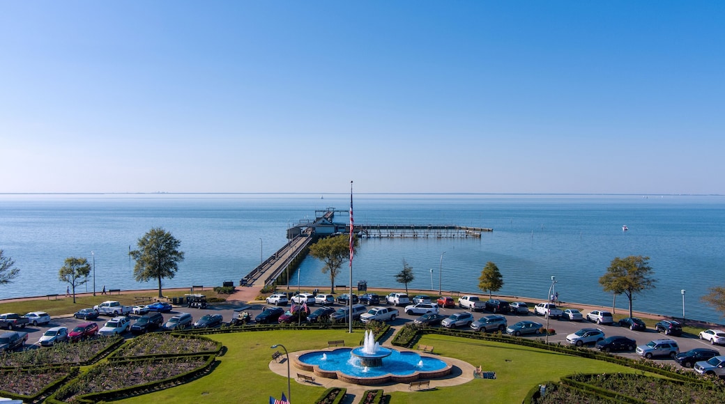 Aerial view of the Fairhope Pier in November