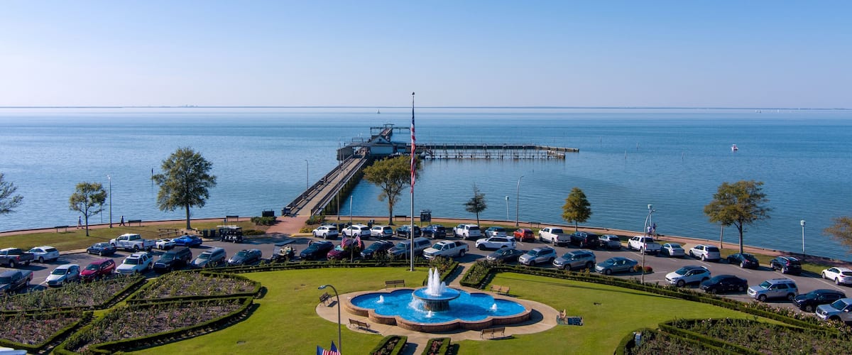 Aerial view of the Fairhope Pier in November