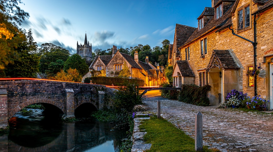 View of Castle Combe village in England