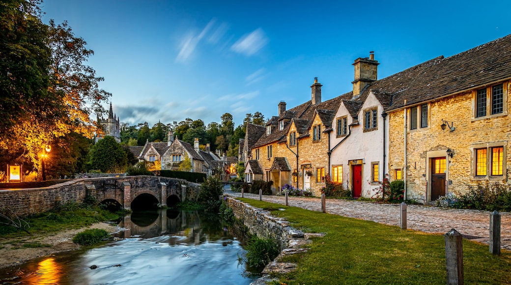 View of Castle Combe village in England