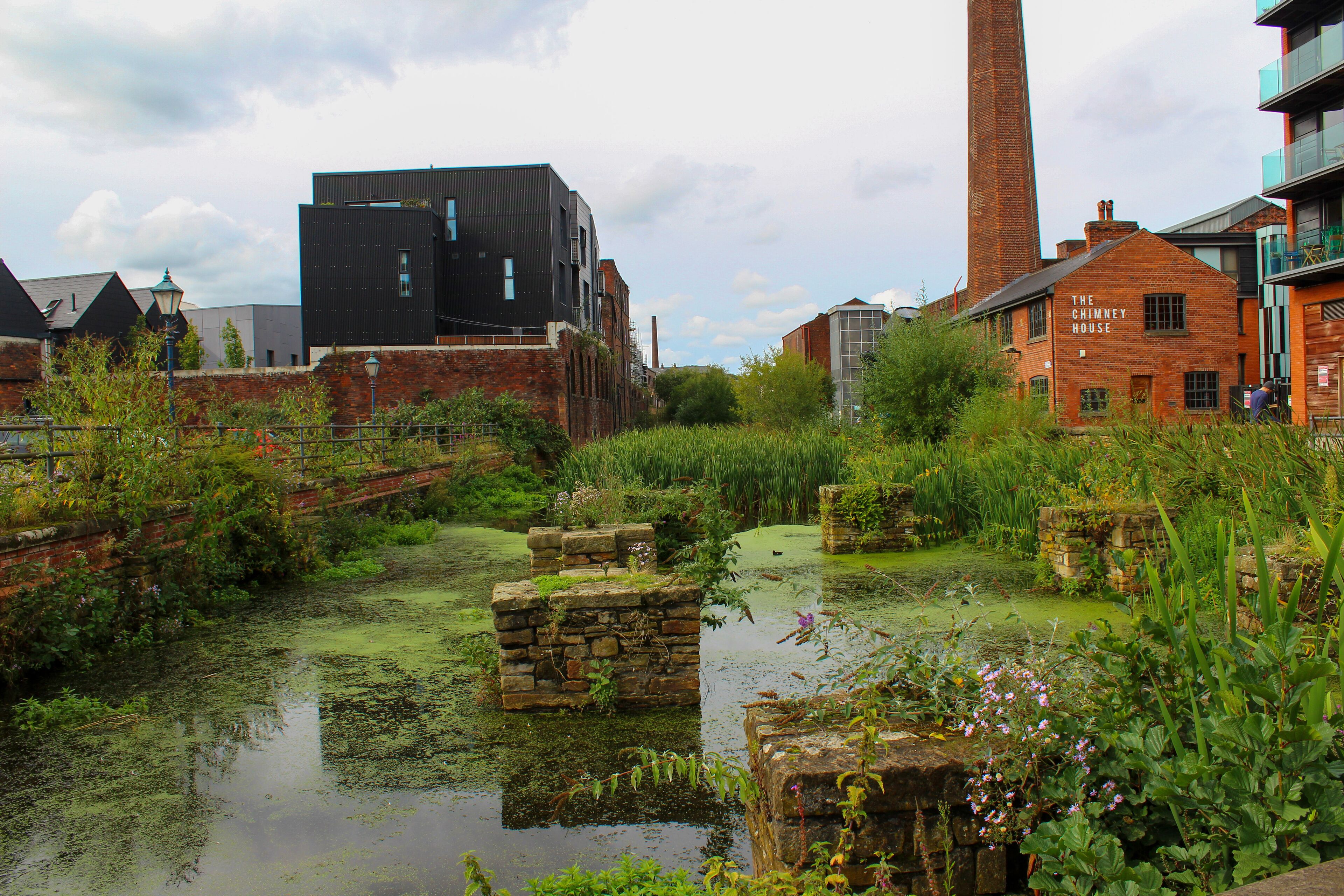 Sheffield, UK - February 24 2019: Kelham Island Water